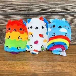 Cepia Cats vs Pickles NWT Bean Stuffed Animal‎ Plushies Bundle #027, #041, #088